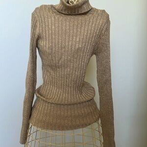 Gold turtleneck by George. Size small